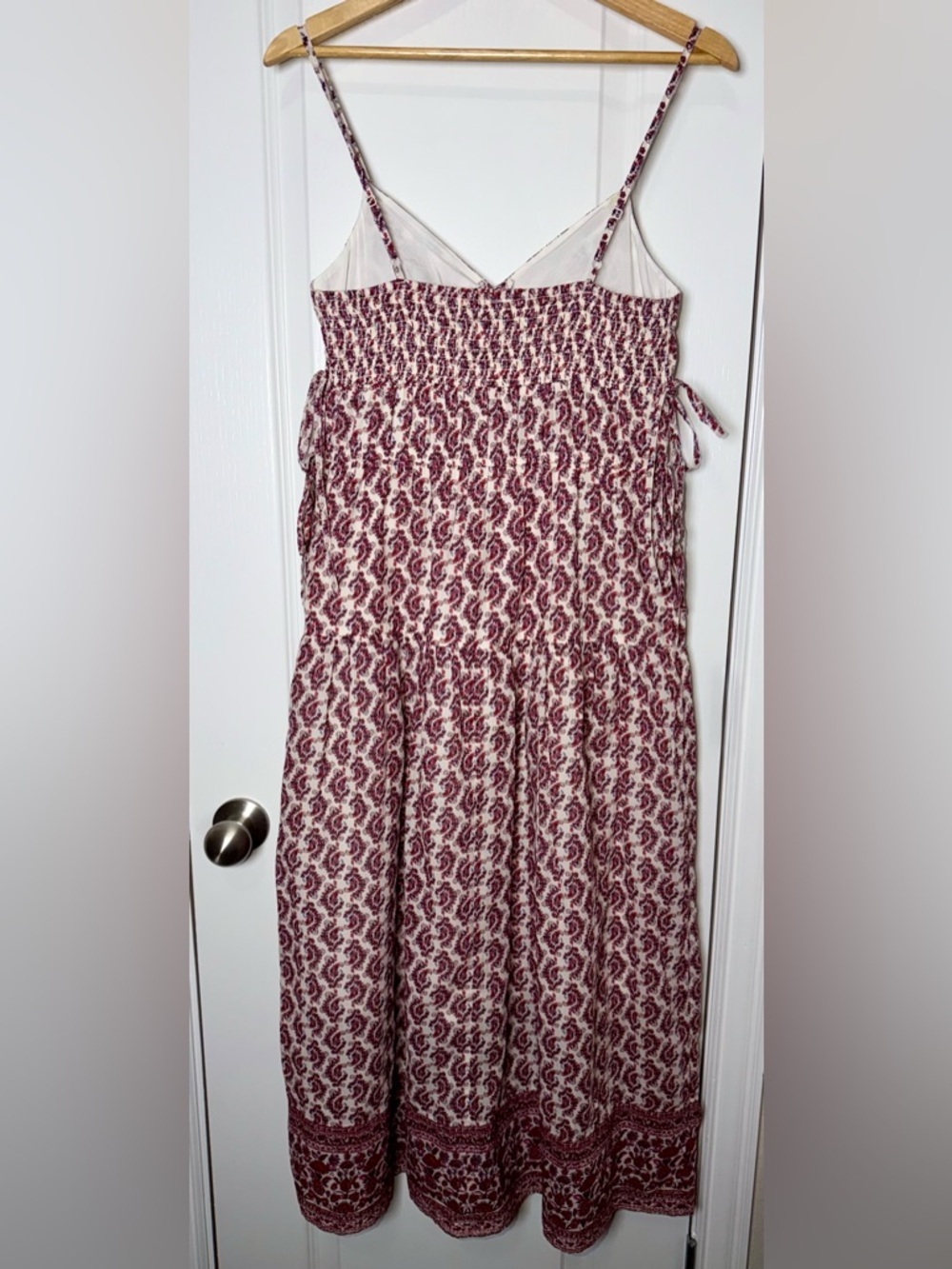 American Eagle V-Neck Side Tie Midi Floral Dress Medium - Picture 7 of 10